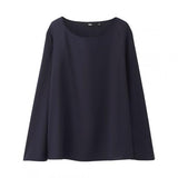 WOMEN Rayon Flare Long Sleeve T Blouse